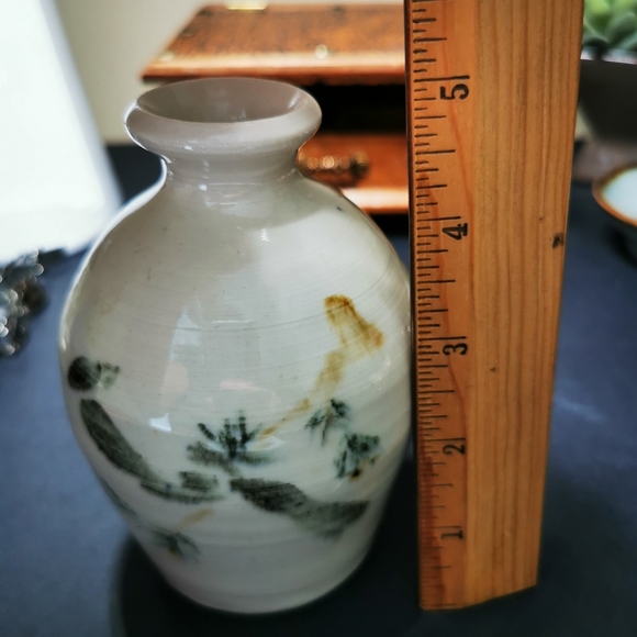 Small Hand Painted Pottery Bud Vase - Picture 8 of 14